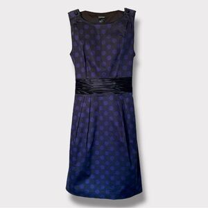 Club Monaco Black Sleeveless Polka Dot Cocktail Dress- Size 2